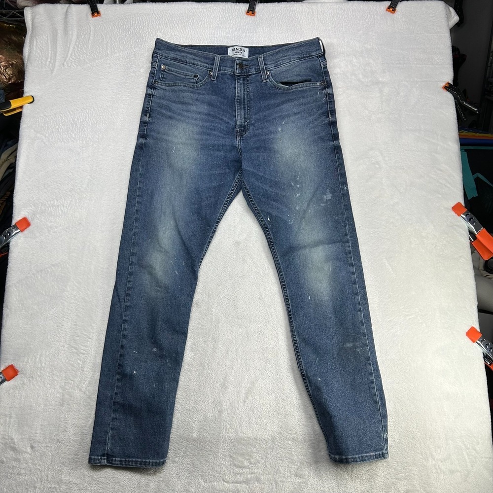 Denizen from Levi's‎ 208 Regular Taper Jeans Men's Blue Denim Stretch - 33X29